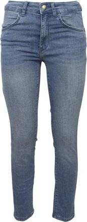 Liu Jo Katoenen Jeans met Logo Achterkant - Dames - Skinny Jeans - Blauw - W32 - Katoen - Jeans