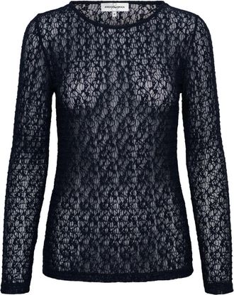 &Co Woman Tris Kant Top - Dames - Tops - Blauw - Maat: XS Poliester