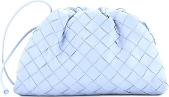 Bottega Veneta The Pouch Intrecciato Nappa Mini crossbody bag - Blauw