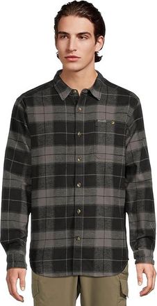 Columbia Pitchstonetm Heavyweight Flannel II Mens Clothing City Grey Macro Buffalo Tartan : 2XL, Cotton/Flannel
