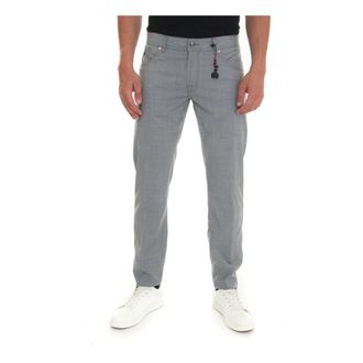 Marco Pescarolo Wollen 5-Pocket Broek - Heren - Broeken - Grijs - Maat: 3XL Wol