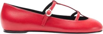 Scarosso Linda I Ballerinas - Dames - Ballerinas - Rood - 36 EU - Leer - Schoenen