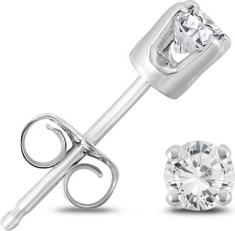 Diana M. Jewels 14kt white gold diamond stud earrings containing 0.33 cts tw