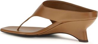 Khaite Womens Brown Calf Leather Bos Taurus Platform Sandals