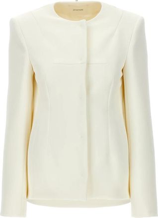 Sportmax Light Jackets, female, White, XS, Aceri Jacket