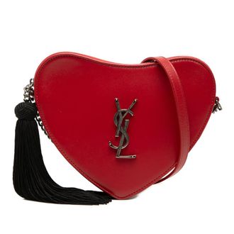 Saint Laurent Pre-owned Saint Laurent Calfskin Monogram Sac Coeur Tassel Crossbody Ladies F3CMMBO5LXRDPVAY