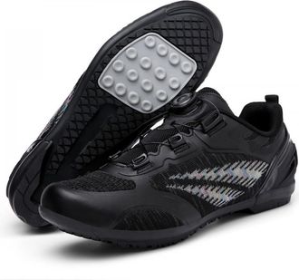 Generic Cycling Shoes Mens Womens Rubber Sole Anti-Slip Bicycle Shoes with Spin Shoestring Breathable Comfortable Flat Sneaker Outdoor Biking Trainers Bike In