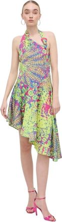 Versace Jeans Couture Dames, Jurken, Veelkleurig, Maat: XS Poliester