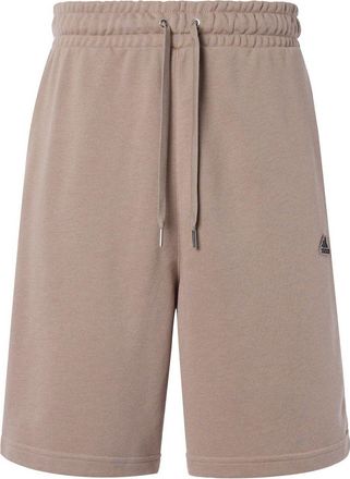 adidas Solid Color Logo Printing Lacing Straight Shorts Brown HS4389