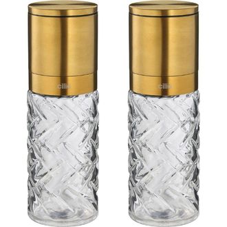cilio Cristallo Salt or Pepper Mill 2 Piece Set in Gold at Nordstrom