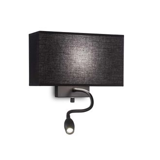 Ideal Lux Hotel - Aplique Led 2 Luces Negro - Ideal Lux