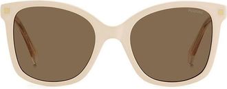 Polaroid PLD 4151/S/X Polarized SZJ/SP Womens Sunglasses White Size 53