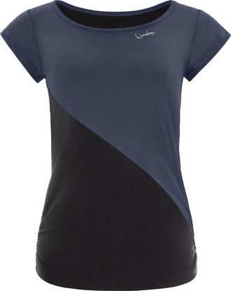 Winshape Sporttop WINSHAPE AET109LS, Damen, Gr. XXL, grau (anthrazit, schwarz), 85% Polyester, 15% Elasthan, Rundhals, Tops Sporttop, Functional Soft and Light