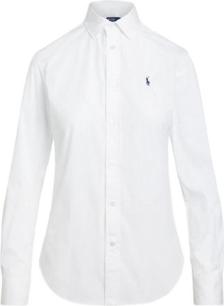 Polo Ralph Lauren Klassiek Poplin Overhemd - Dames - Overhemden - Wit - XS - Katoen - Overhemden