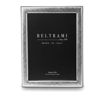BELTRAMI Portafoto texture foto 13x18 cm Beltrami con argento Miro Silver