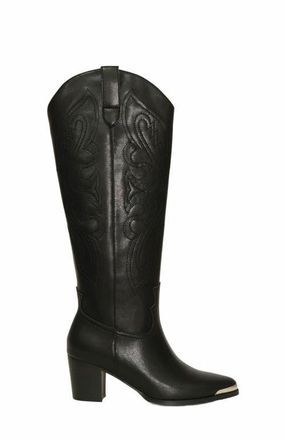 Belle & Bloom Rebelle Knee High Western Boot in Black at Nordstrom, Size 8