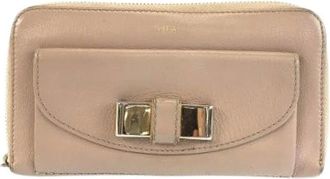 Chlo&eacute; Pre-owned Lily Long Wallet - - Pre-owned - Donna - Beige - ONE SIZE