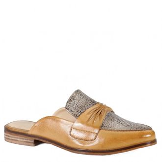 Diba Womens Au Pair Slip On Mule In Luggage/gold
