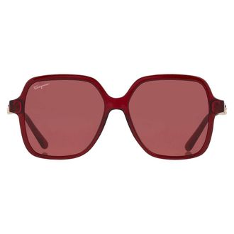 Ferragamo Salvatore Ferragamo Burgundy Square Ladies Sunglasses SF1083S 612 57