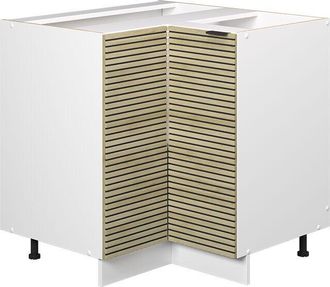 Vicco Armario De Esquina Fame-line, Panel De Roble, 80.5 Cm Sin Encimera