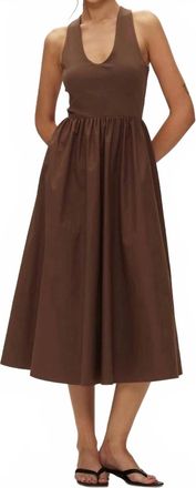 Elodie Audrey Dress In Brown