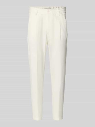 Drykorn Drykorn Slim Fit Stoffhose mit Bundfalten Modell Chasy in Offwhite, Gr&ouml;&szlig;e 30/32