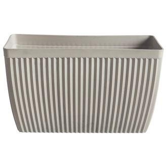 Beliani Maceta Rectangular Mezcla De Piedras Poliresina 73 X 32 Cm Mate Para Interior Y Exterior Beige Sisal