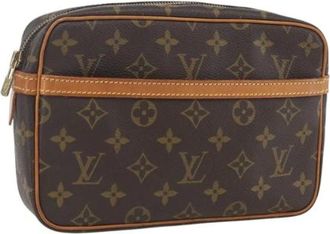 Louis Vuitton Pre-owned Clutches, female, Brown, Size: ONE SIZE Pre-owned Vintage Canvas Clutch