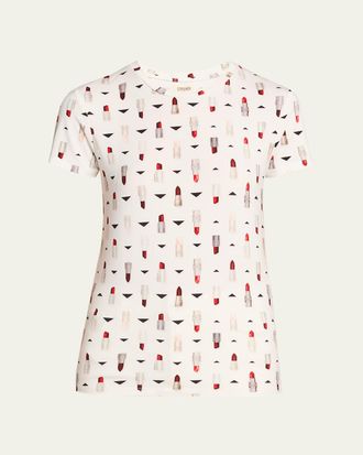 L'agence Ressi Fitted Crewneck T-Shirt