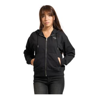Calvin Klein Black Hooded Zip Jumper