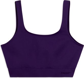 Freddy Top Sportivo Seamless con Fascia Sottoseno in costina