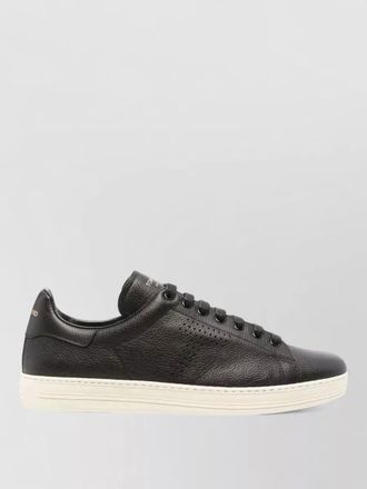 Tom Ford grain leather warwick low top sneaker
