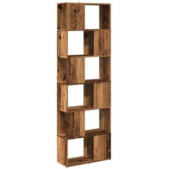 vidaXL Vidaxl - Estantería/divisor de espacios madera envejecida 60x24x186 cm