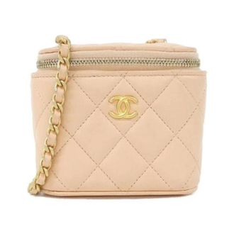 Chanel Pre-owned Lambskin Shoulder Bag - Dames - Pre-owned - Beige - Maat: ONE Size Leer