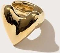 Otiumberg Roscida Heart Ear Cuff in Yellow Toned Gold at Nordstrom