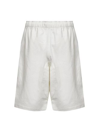 STUDIO NICHOLSON Slub Cotton Twill Bermuda Shorts - White
