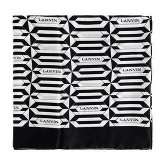 Lanvin Silky Scarves, female, Black, Size: ONE SIZE Silk Scarf
