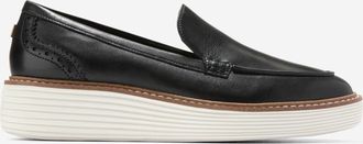 Cole Haan Womens &Oslash;riginal Grand Platform Venetian Loafers - Black Size 6.5
