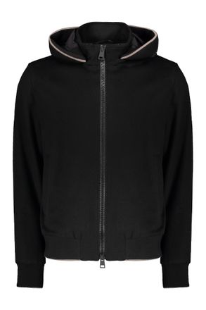 Herno Hooded Black Sweatshirt