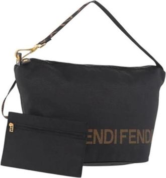 Fendi Pre-owned Vintage Schoudertas - Dames - Vintage Schoudertas - Zwart - ONE Size - Leer - Vintage