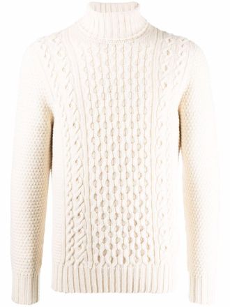 Drumohr Maglione a collo alto - Bianco