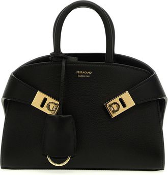 Ferragamo Black Hug Mini Satchel Handbag
