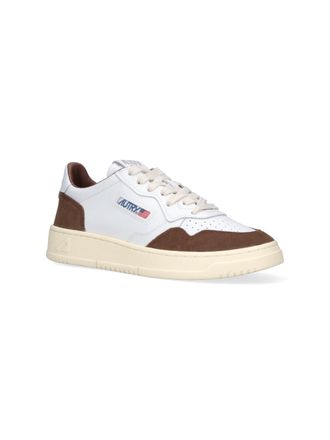 Autry Leather & Suede Colorblock Sneakers - White