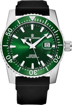 Revue Thommen Diver Automatic Green Dial Mens Watch 17030.2534