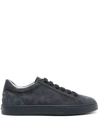 Tod's Blue Suede Sneakers