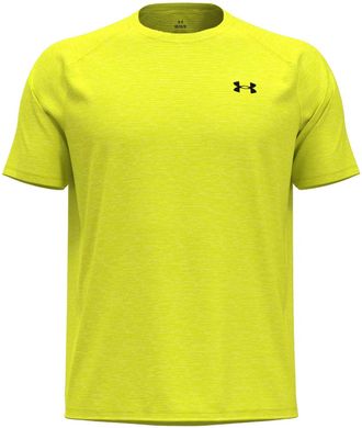 Under Armour Mens Tech Textured Short Sleeve T-Shirt, Color High Vis Yellow/Black (731), Size: 4X-Large