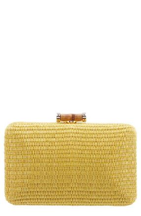 Nina Malia Frame Clutch in Maize at Nordstrom
