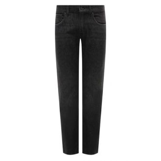 7 For All Mankind Jeans, Heren, Zwart, W38, Straight Jeans
