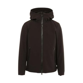 Woolrich Pacific Softshell Hooded Jacket - Heren - Jassen - Zwart - Maat: L Wol