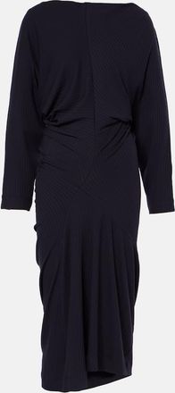 Dries Van Noten Draped jersey midi dress